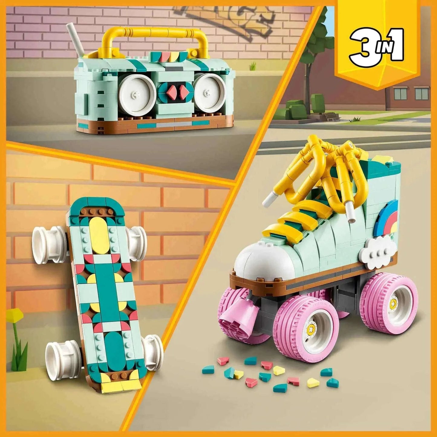 Lego Creator Retro Roller Skate Toys & Games > Toys > Construction Toys > Interlocking Blocks > LEGO > LEGO Creator
