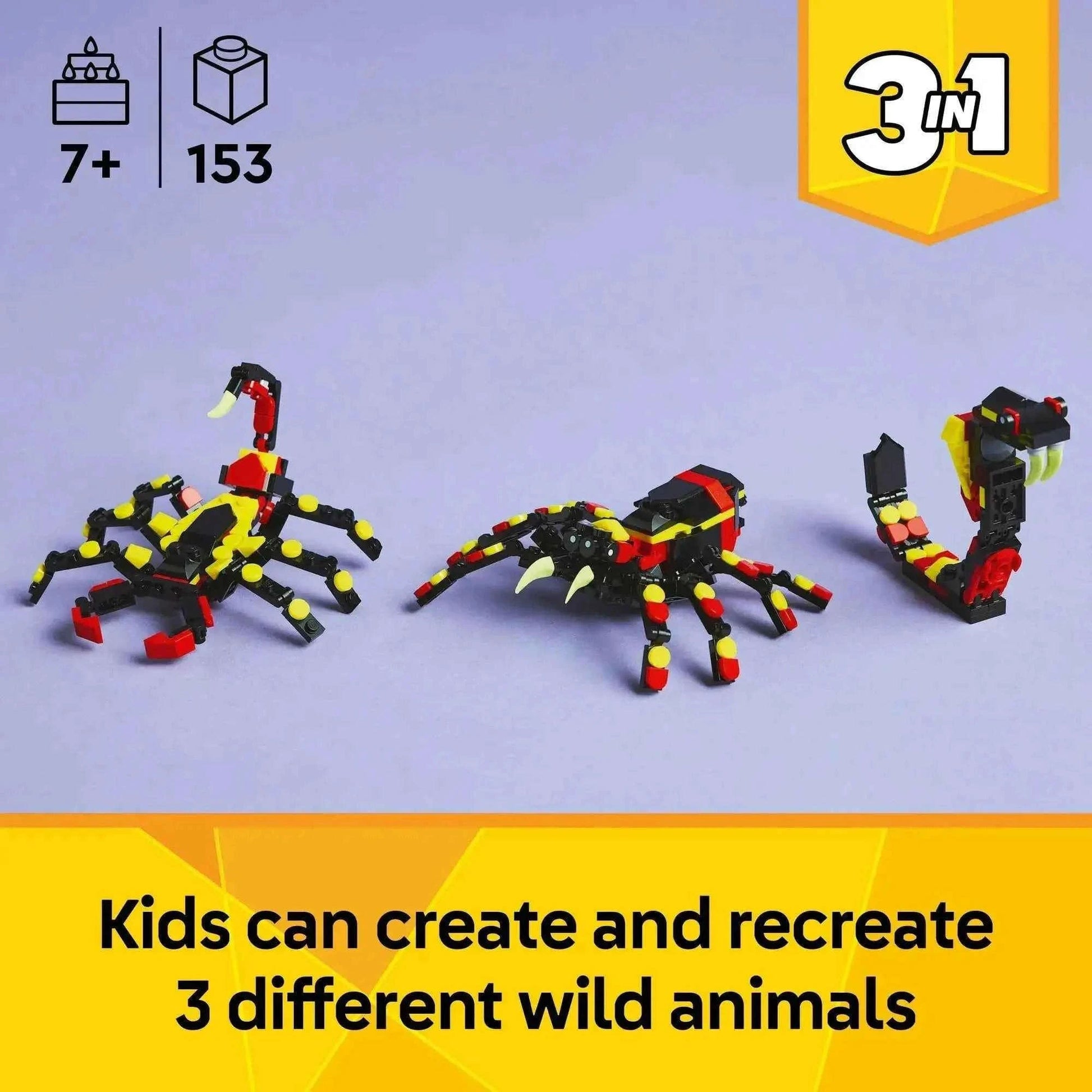 Lego Creator Wild Animals: Surprising Spider Toys & Games > Toys > Construction Toys > Interlocking Blocks > LEGO > LEGO Creator