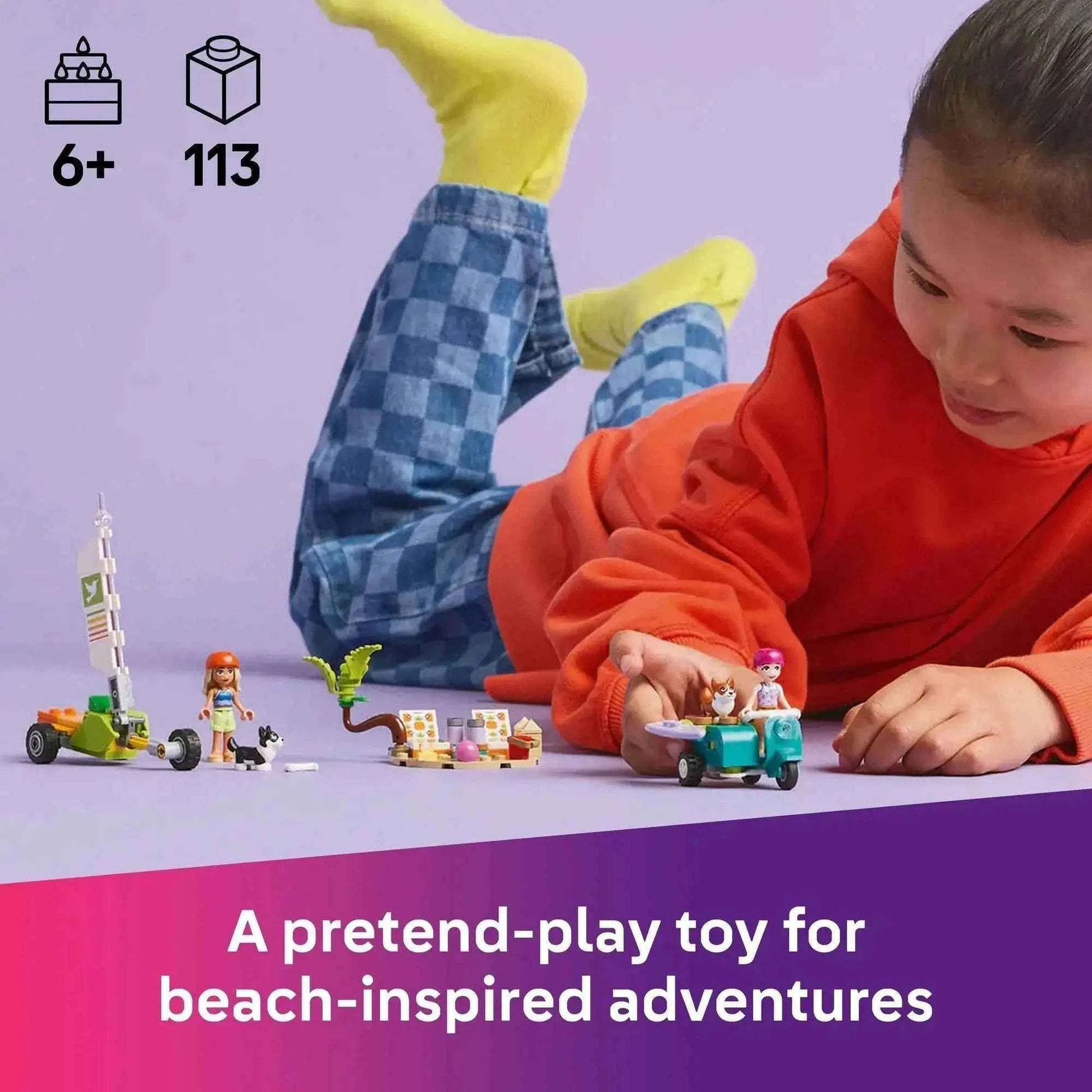 Lego Friends Surfing Dogs & Scooter Adventure Toys & Games > Toys > Construction Toys > Interlocking Blocks > LEGO > Friends