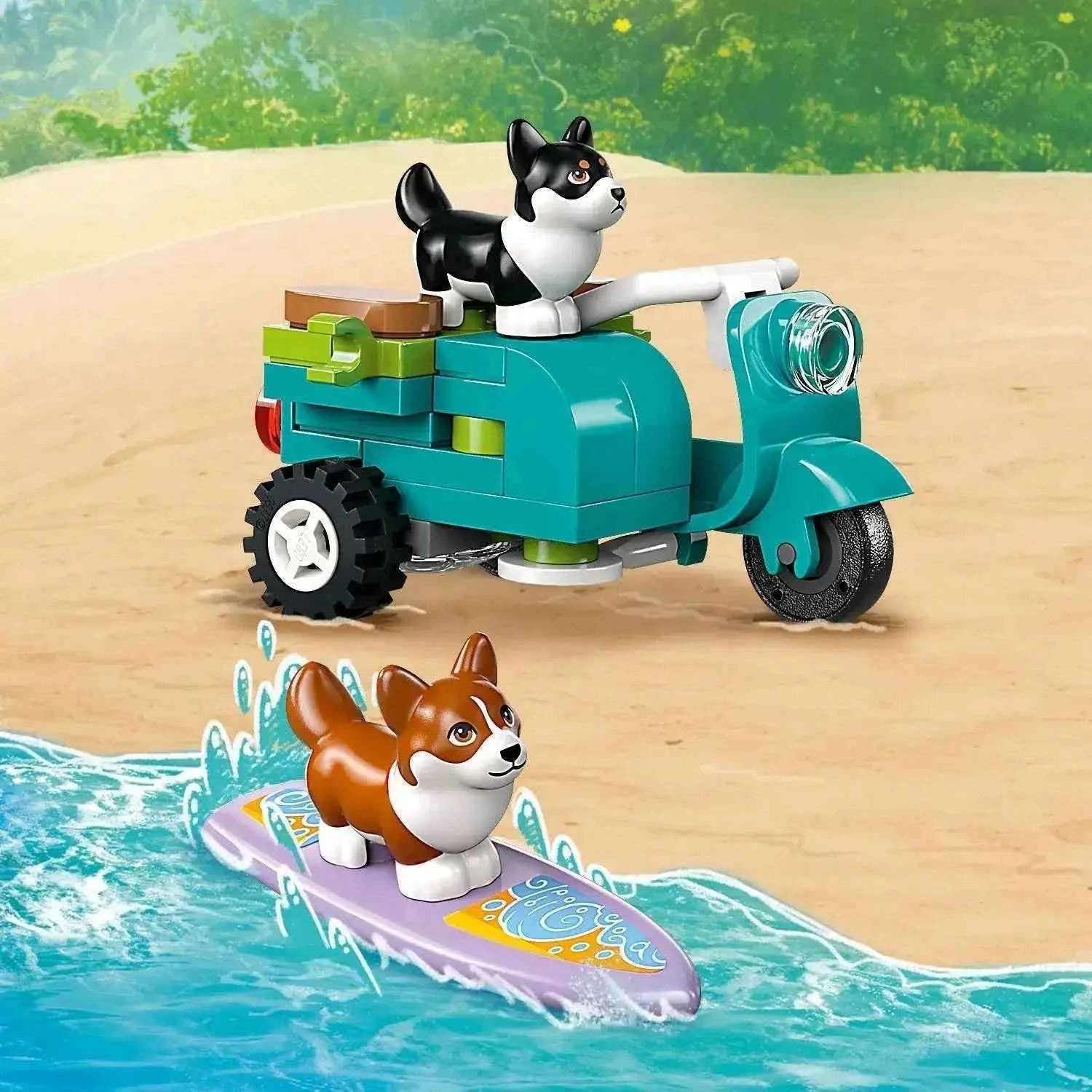 Lego Friends Surfing Dogs & Scooter Adventure Toys & Games > Toys > Construction Toys > Interlocking Blocks > LEGO > Friends