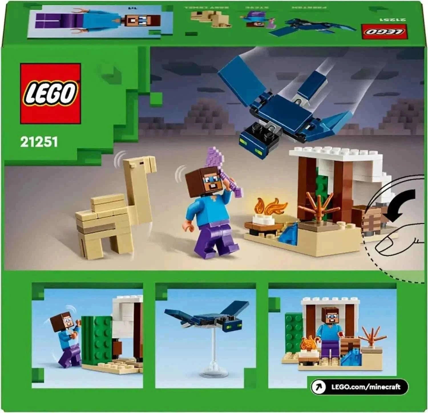 Lego Minecraft Steve's Desert Expedition Toys & Games > Toys > Construction Toys > Interlocking Blocks > LEGO > LEGO Minecraft