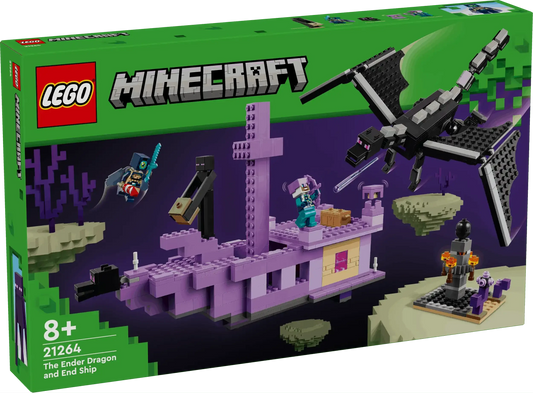 Lego Minecraft The Ender Dragon and End Ship Toys & Games > Toys > Construction Toys > Interlocking Blocks > LEGO > LEGO Minecraft