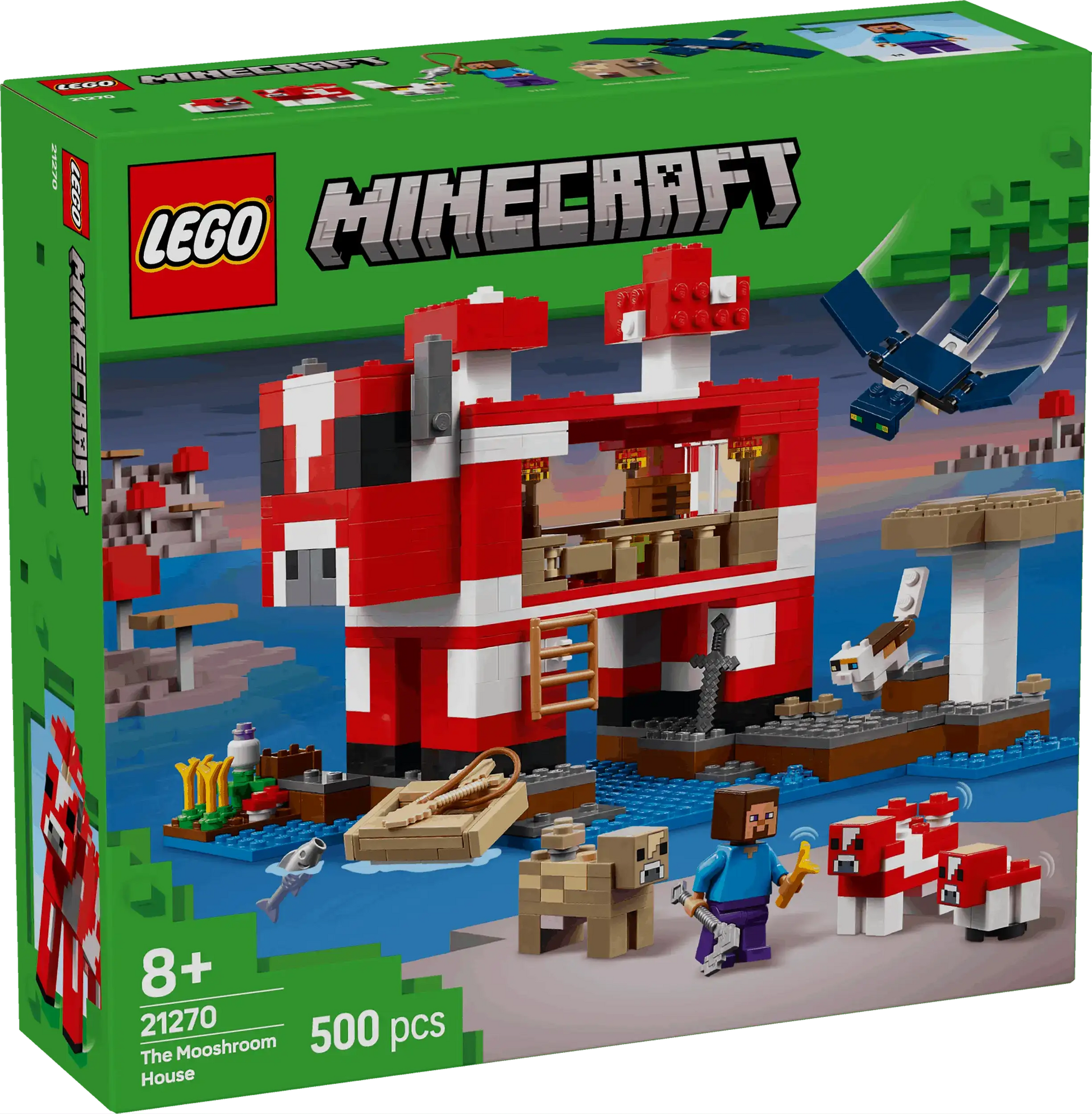 Lego Minecraft The Mooshroom House Toys & Games > Toys > Construction Toys > Interlocking Blocks > LEGO > LEGO Minecraft