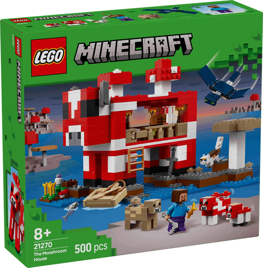 Lego Minecraft The Mooshroom House Toys & Games > Toys > Construction Toys > Interlocking Blocks > LEGO > LEGO Minecraft
