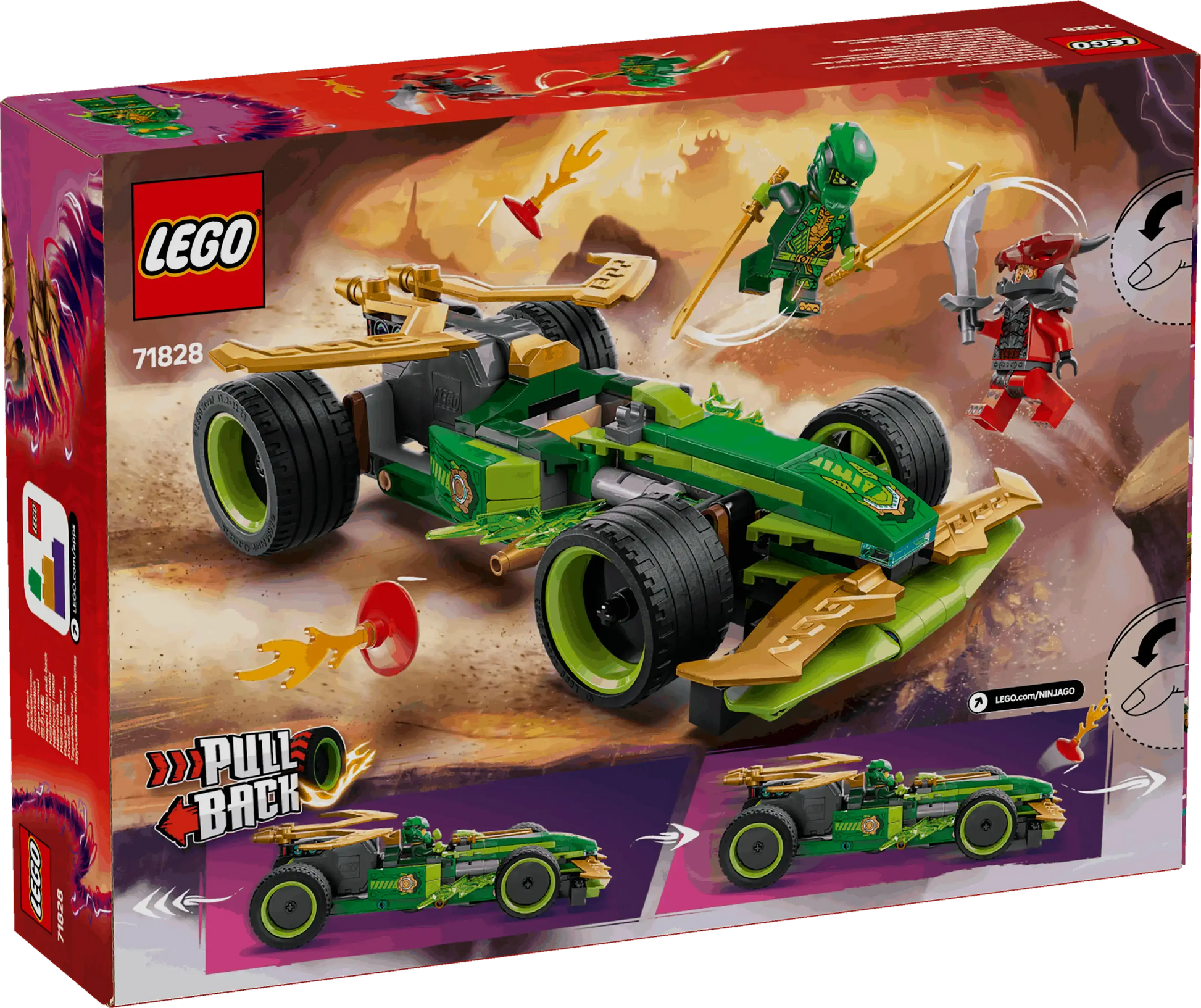 Lego Ninjago Lloyd's Pull-Back Race Car Toys & Games > Toys > Construction Toys > Interlocking Blocks > LEGO > LEGO Ninjago