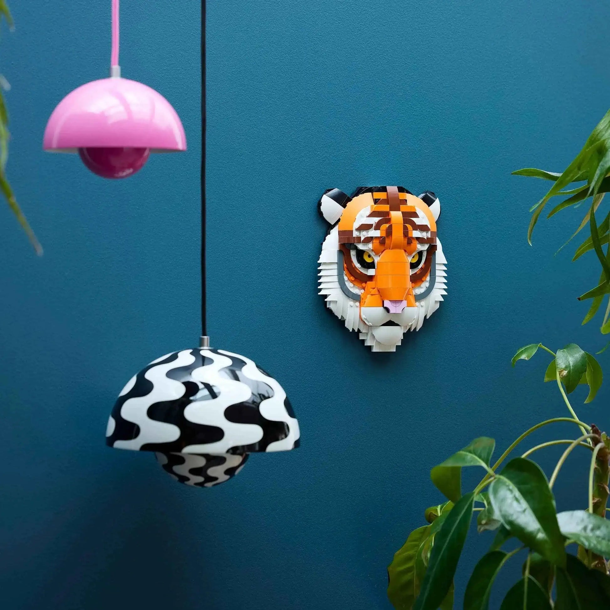 Lego Tiger Wall Art - The Fauna Collection 3D Wall Art Toys & Games > Toys > Construction Toys > Interlocking Blocks > LEGO > Other LEGO Sets