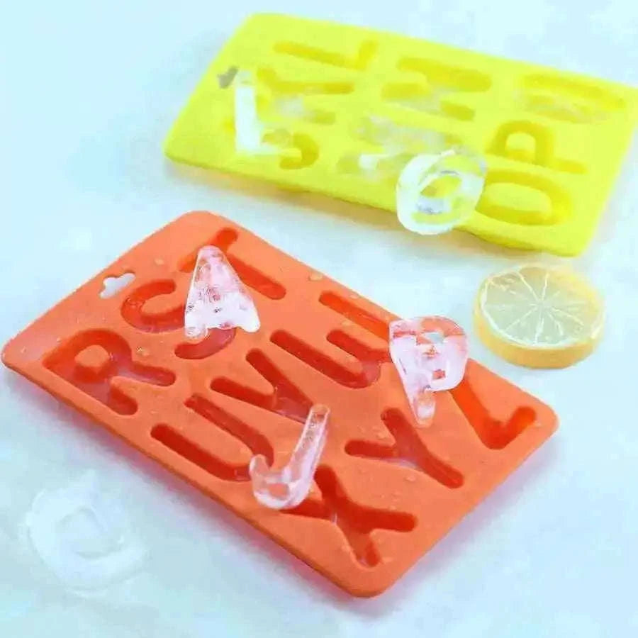 Letters Ice Cube Tray for Fun and Creative Drinks Home Decor
