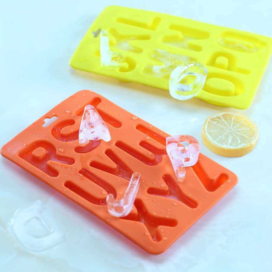 Letters Ice Cube Tray for Fun and Creative Drinks Home Decor