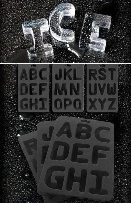 Letters Ice Cube Tray for Fun and Creative Drinks Home Decor