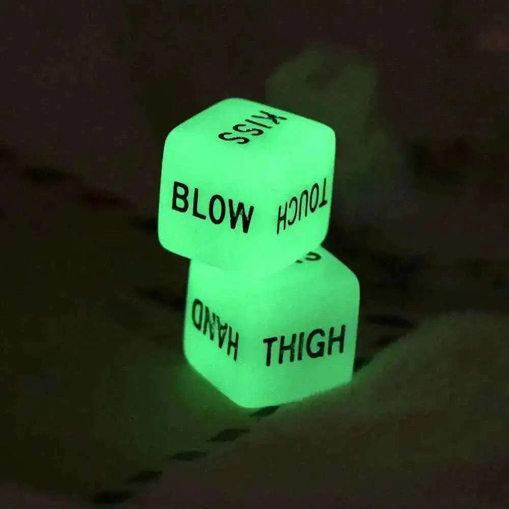 Love Sex Dice Glow in Dark - 1 Pair Funny Adult Toy Bath & Beauty