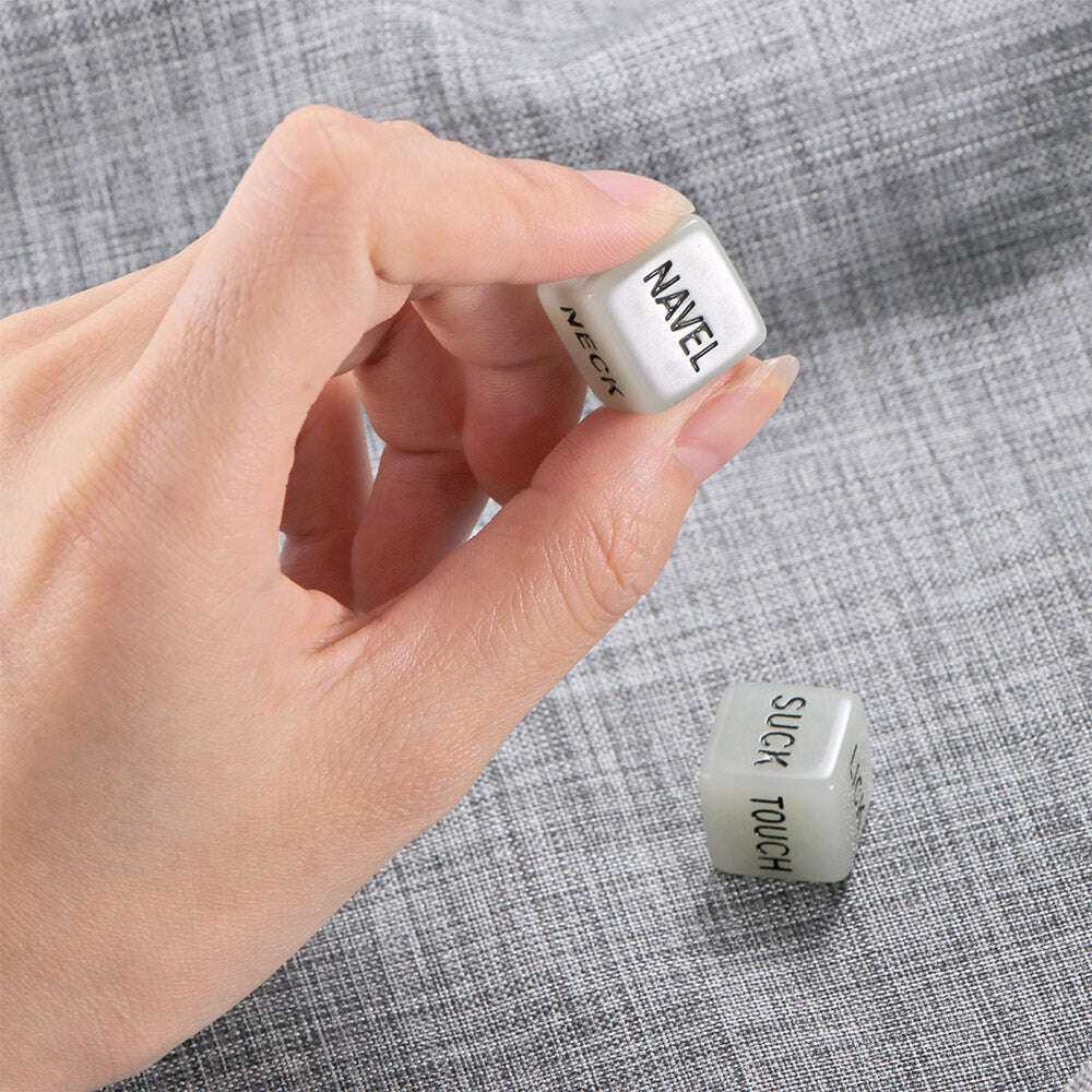 Love Sex Dice Glow in Dark - 1 Pair Funny Adult Toy Bath & Beauty