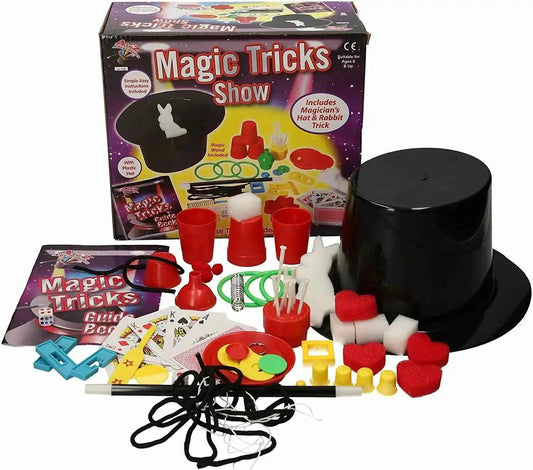 Magic Tricks Set for Kids Magic Wand Magician's Hat & Rabbit Trick Magic Set