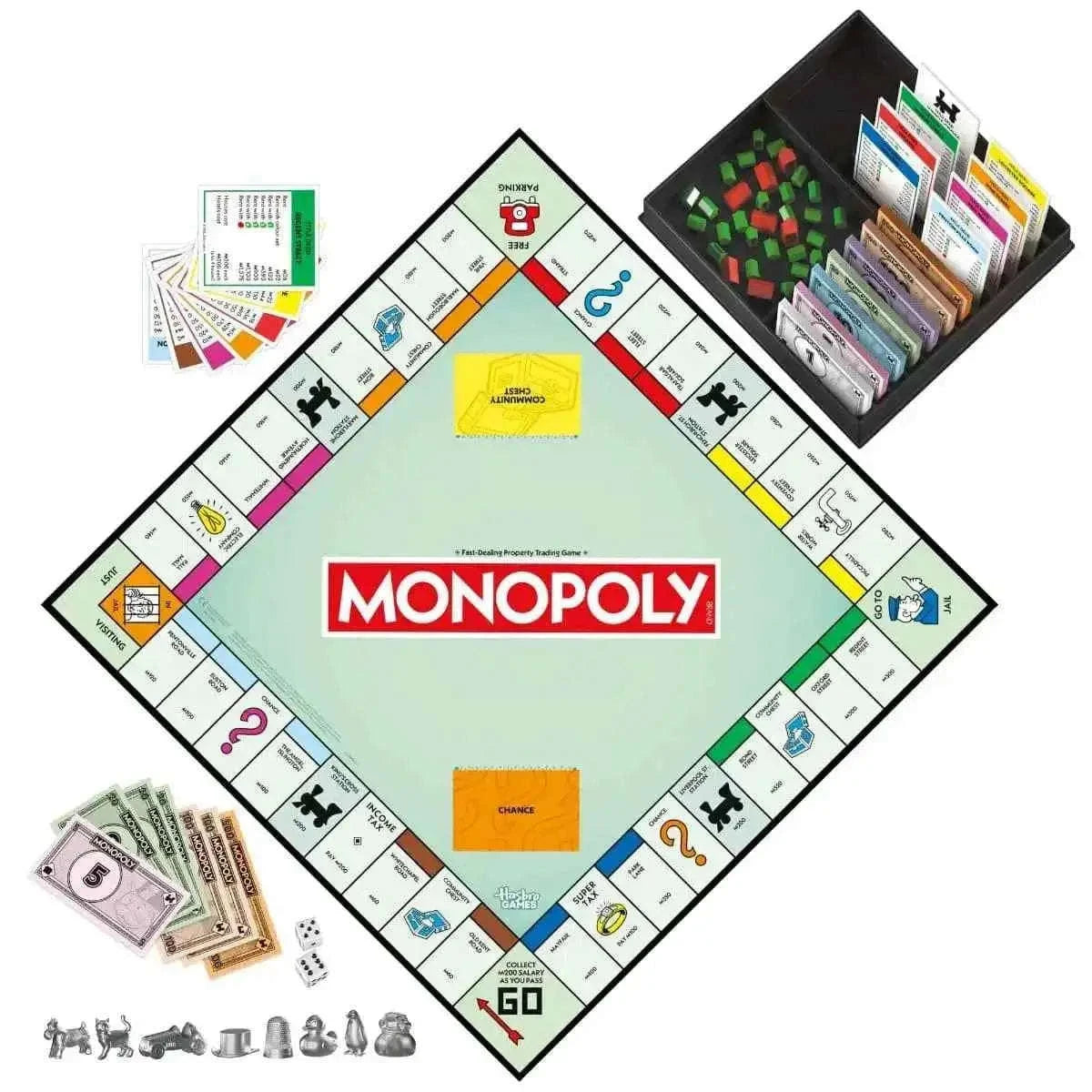 Monopoly Board Game with Storage Tray Toys & Games > Games > Board Games