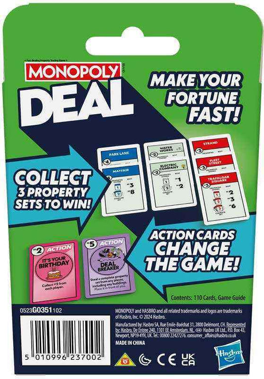 Monopoly Deal - Fast-Paced Fun for Family and Friends