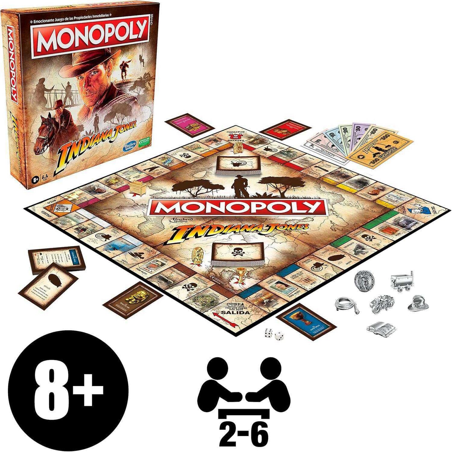 Monopoly Indiana Jones - Adventure and Strategy Board Game