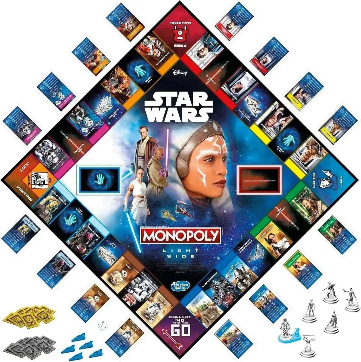 Monopoly: Star Wars Light Side Edition Board, Star Wars Jedi Game Default Title 