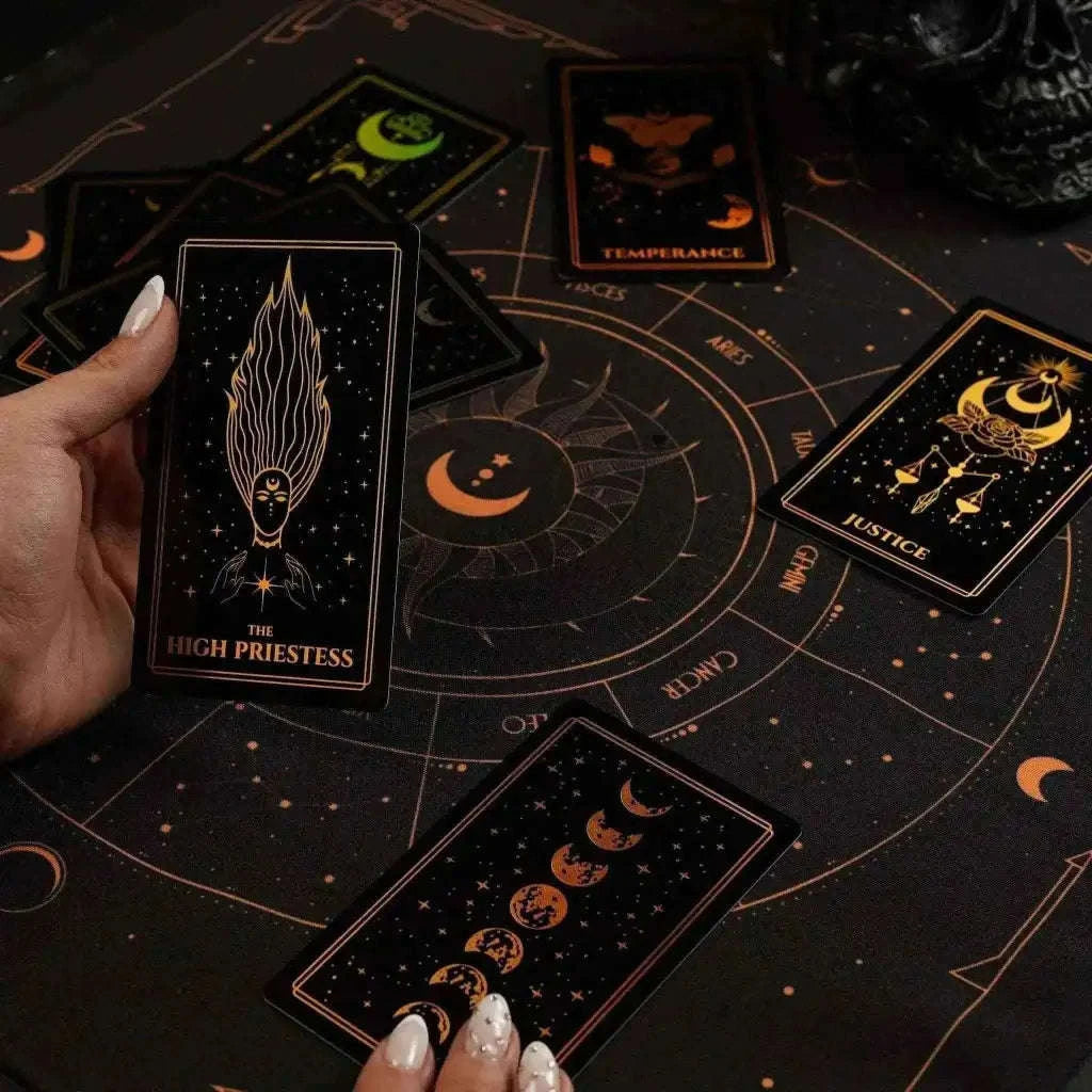 Moonlight Tarot Cards Gold Rainbow Foil Adults