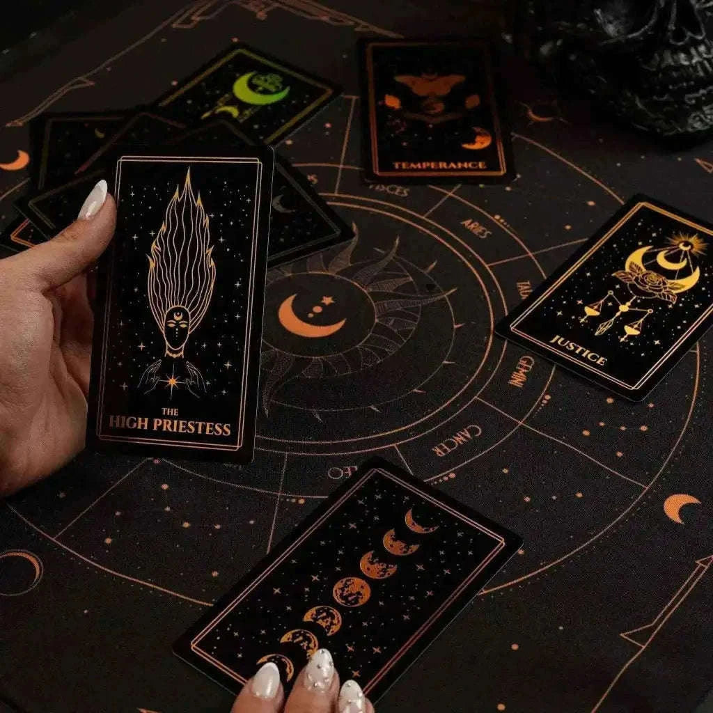 Moonlight Tarot Cards Gold Rainbow Foil Adults