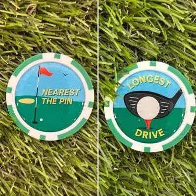 Nearest the Pin and Longest Drive - Winner Golf Poker Chips Marker