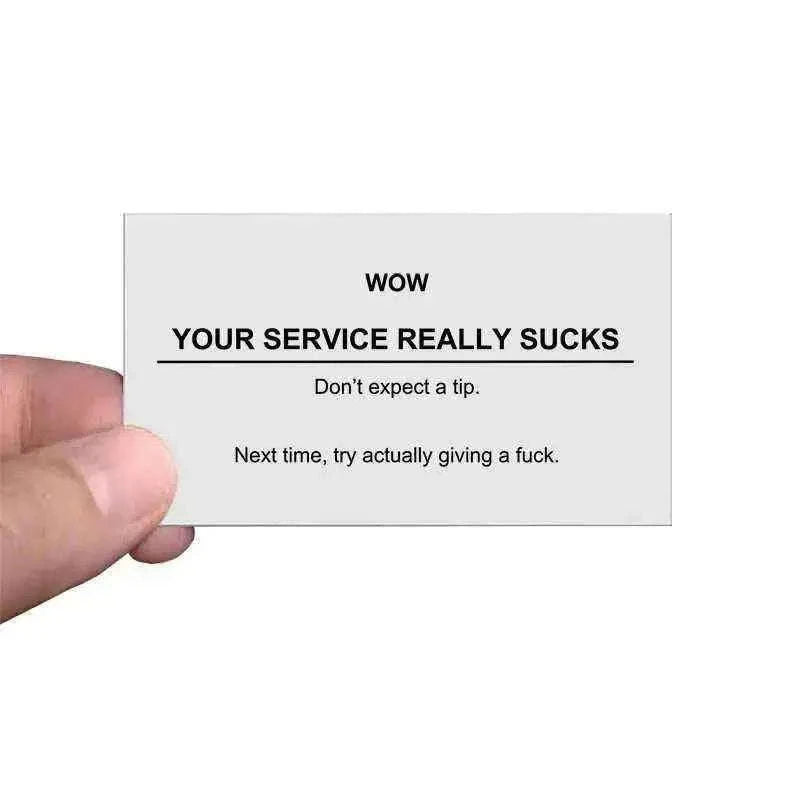 No Tip Card - Simplify Gratuity Decisions Home Decor