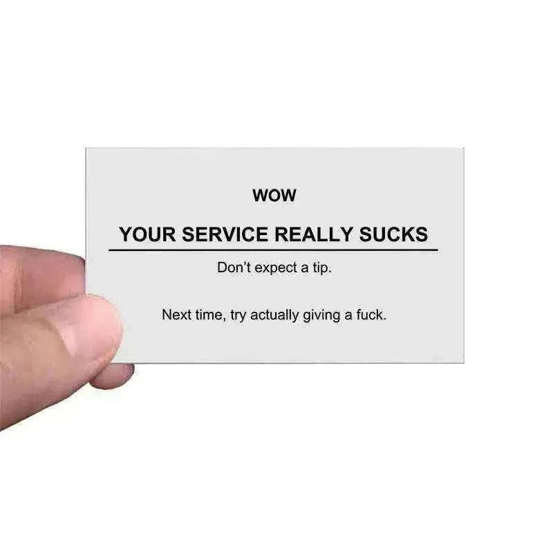 No Tip Card - Simplify Gratuity Decisions Home Decor