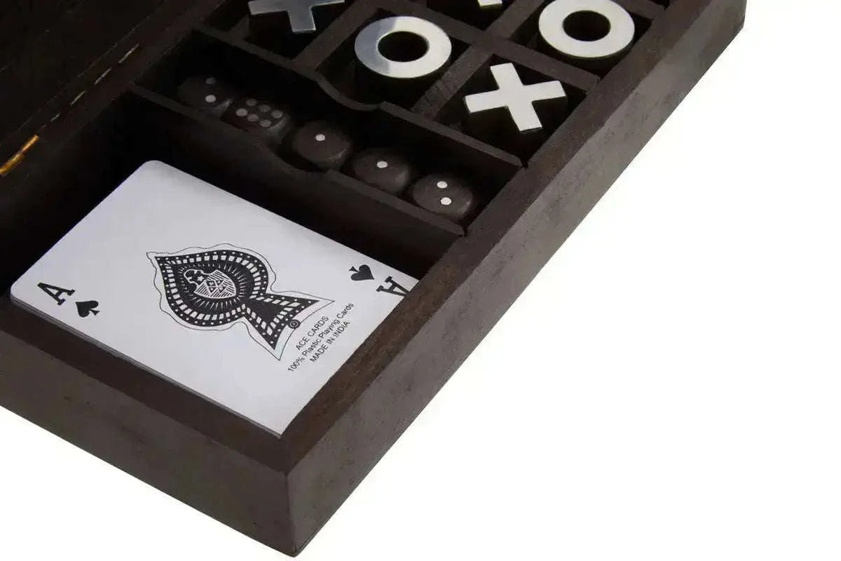 Noughts and Crosses, Dice and Playing Cards Set games