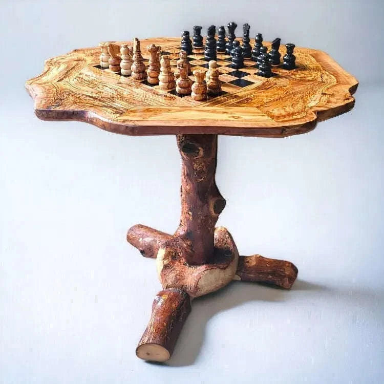 Olive Wood Chess Board Set Wood