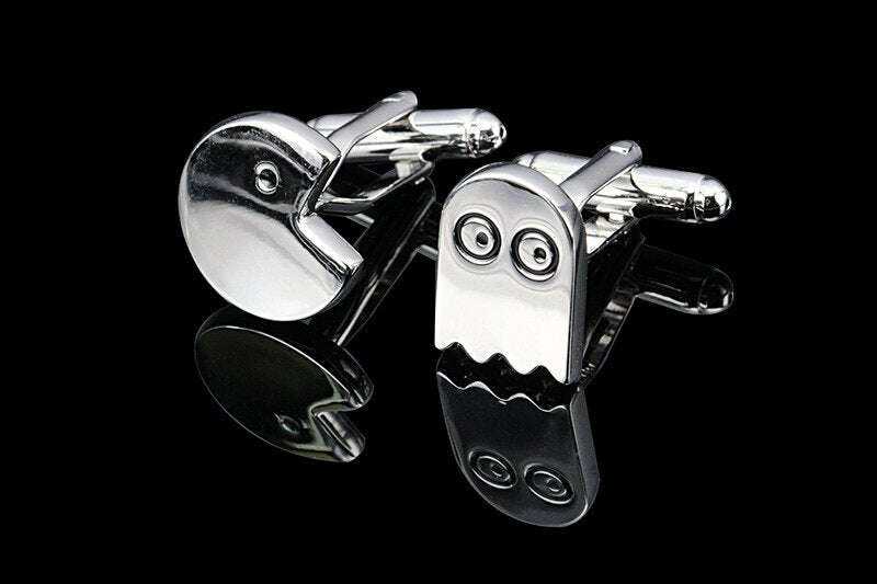 Pac-Man Cufflinks - Unique Gifts for Retro Gaming Fans and Gamers Cufflinks