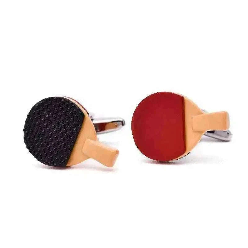 Ping Pong Paddle Cufflinks for the Elegant Sports Aficionado Cufflinks