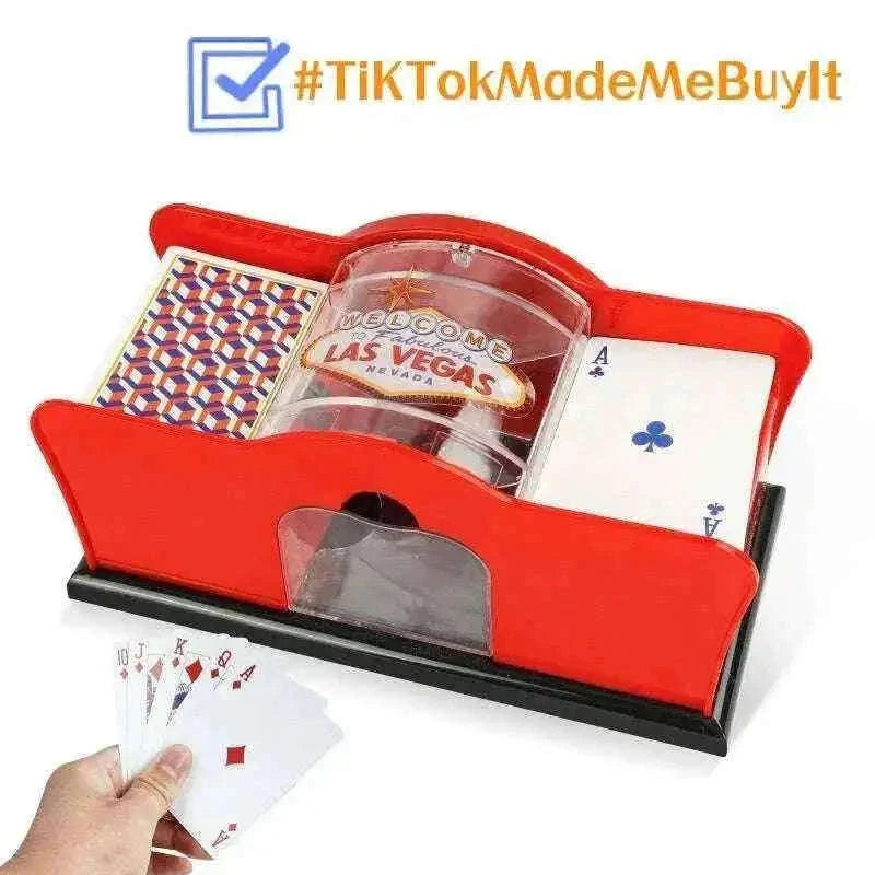 Poker Card Hand Cranked Shuffler for Easy Card Shuffling Home & Garden