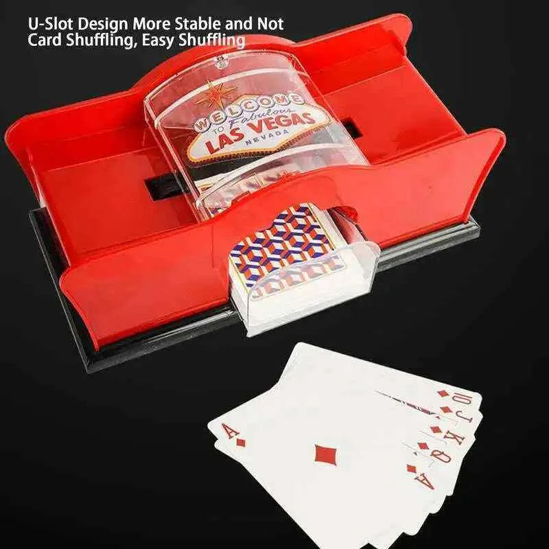 Poker Card Hand Cranked Shuffler for Easy Card Shuffling Home & Garden