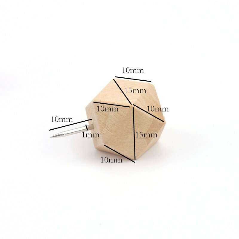 Polygon Dice Push Pins for Unique Organisation Home Decor