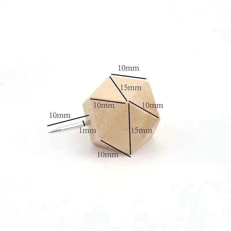 Polygon Dice Push Pins for Unique Organisation Home Decor