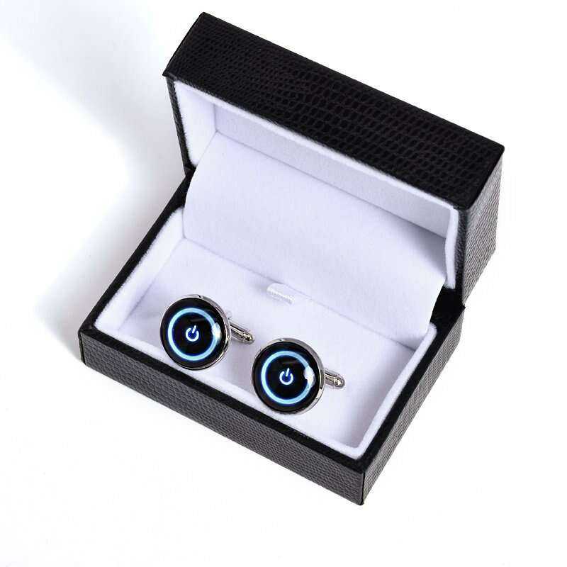 Power Button Cufflinks for Tech Enthusiasts and Stylish Dressers Home & Garden