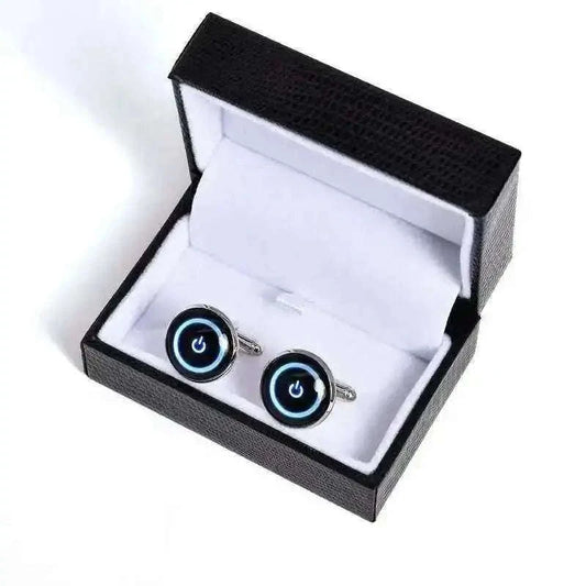 Power Button Cufflinks for Tech Enthusiasts and Stylish Dressers Home & Garden