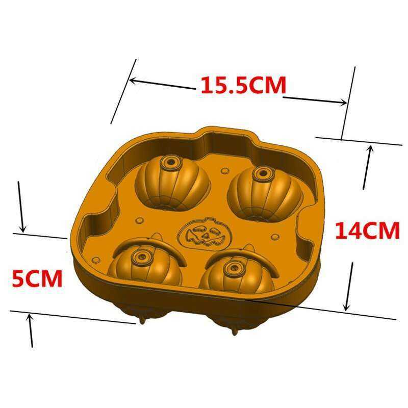 Pumpkin Lantern Ice Tray for Festive Halloween Treats Home Decor