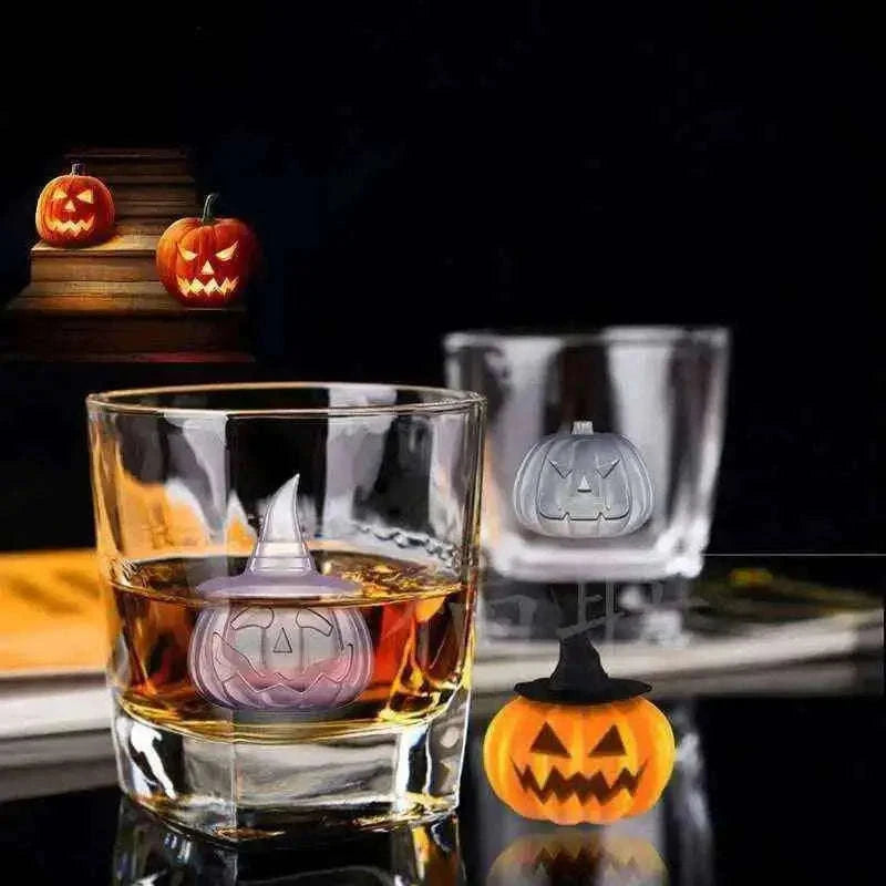 Pumpkin Lantern Ice Tray for Festive Halloween Treats Home Decor