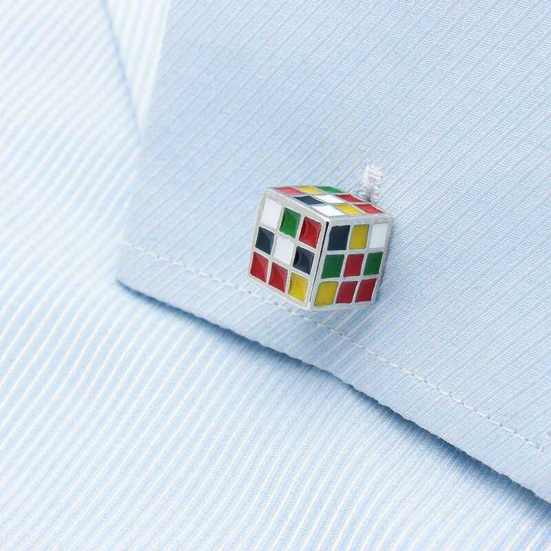 Rubik's Cube Cufflinks for Stylish and Unique Accessories Cufflinks