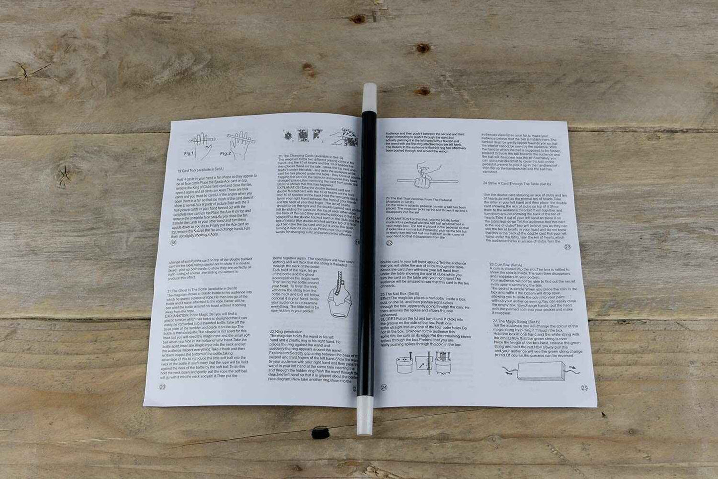 Magic Tricks Set for Kids Magic Wand Magician's Hat & Rabbit Trick Magic Set