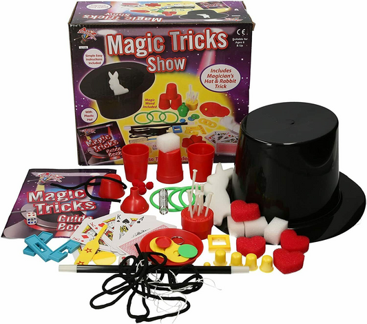 Magic Tricks Set for Kids Magic Wand Magician's Hat & Rabbit Trick Magic Set