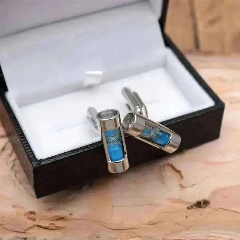 Sandy Clock Cufflinks - Elegant Timepiece Accessories Cufflinks