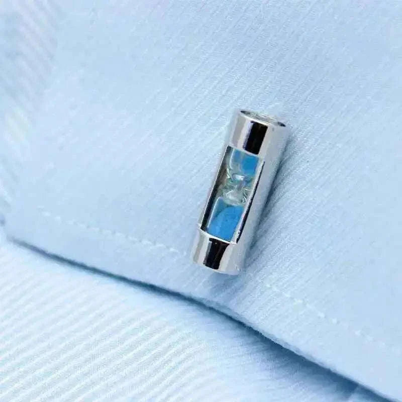 Sandy Clock Cufflinks - Elegant Timepiece Accessories Cufflinks
