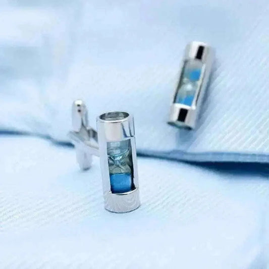 Sandy Clock Cufflinks - Elegant Timepiece Accessories Cufflinks