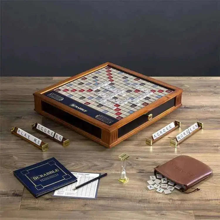 Scrabble Trophy Edition for Word Game Enthusiasts and Collectors Board Games