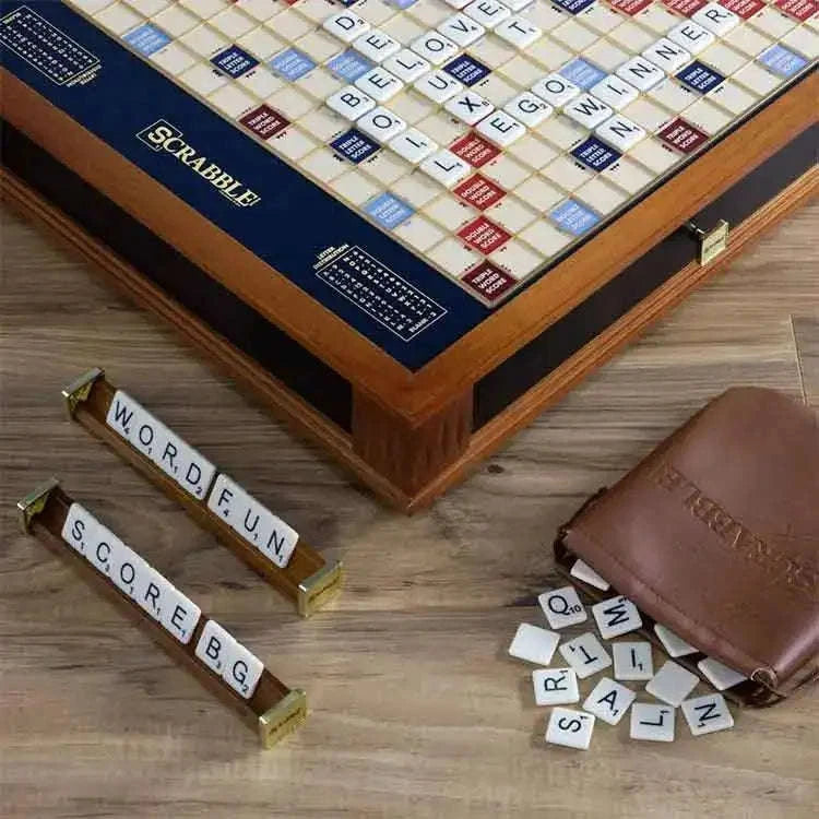 Scrabble Trophy Edition for Word Game Enthusiasts and Collectors Board Games