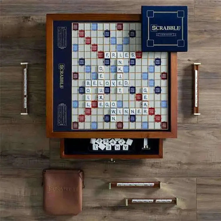Scrabble Trophy Edition for Word Game Enthusiasts and Collectors Board Games
