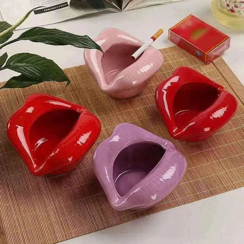 Sexy Lip Shape Ashtray for an Elegant Smoking Experience Home & Garden