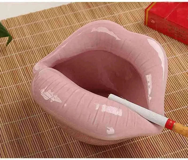 Sexy Lip Shape Ashtray for an Elegant Smoking Experience Home & Garden