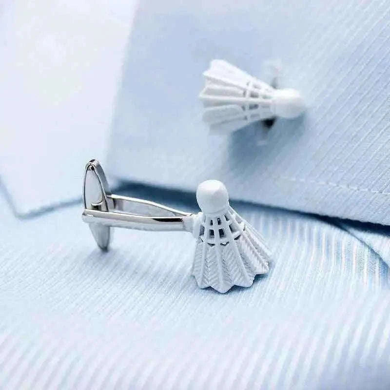 Shuttlecock Cufflinks - Unique Badminton-Inspired Accessories Cufflinks