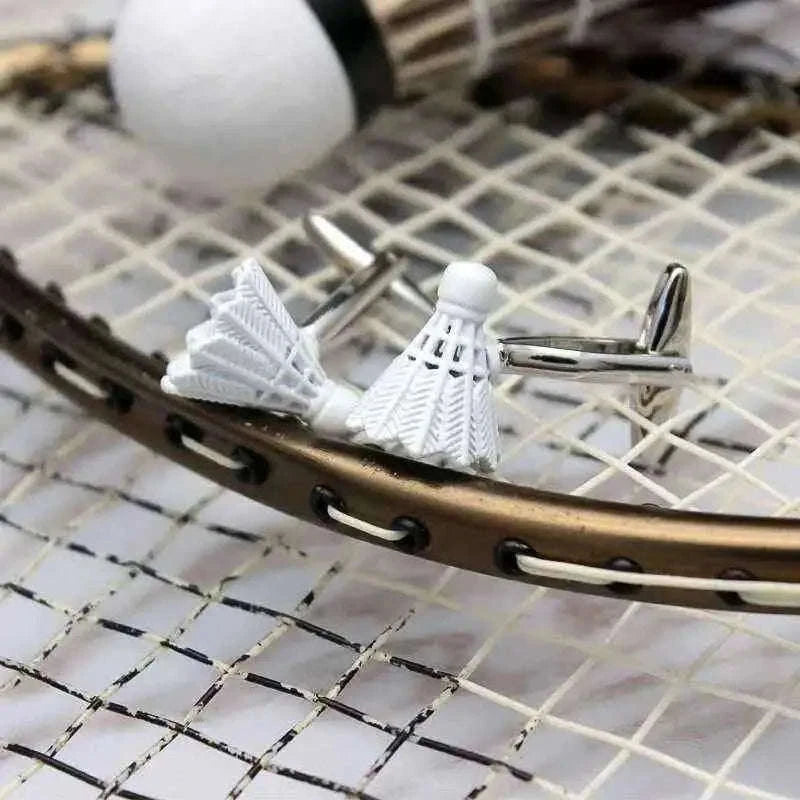 Shuttlecock Cufflinks - Unique Badminton-Inspired Accessories Cufflinks